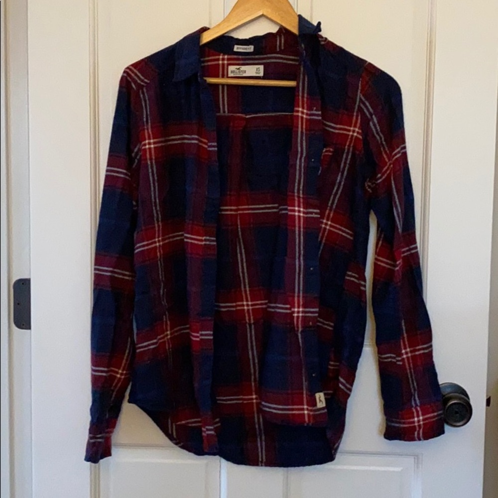 Hollister women’s boyfriend fit flannel